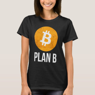 Bitcoin-Plan B Vintage, gestörte Retro-BTC-Krypto T-Shirt