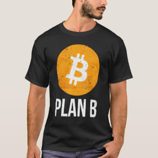 Bitcoin-Plan B Vintage, gestörte Retro-BTC-Krypto T-Shirt