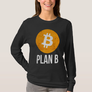 Bitcoin-Plan B Vintage, gestörte Retro-BTC-Krypto T-Shirt