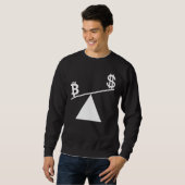 Bitcoin Plan B Zeit für Plan B Akzeptieren Bitcoin Sweatshirt (Vorne ganz)
