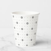 Bitcoin Polka Dot 8oz Paper Cup Pappbecher (Vorderseite)