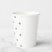 Bitcoin Polka Dot 8oz Papiertasse Pappbecher (Links)