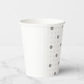 Bitcoin Polka Dot 8oz Papiertasse Pappbecher (Rechts)