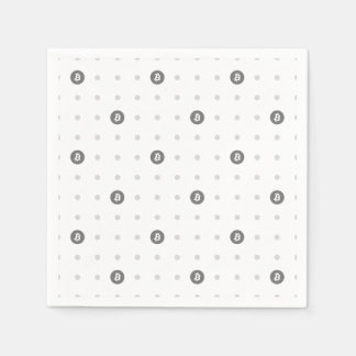 Bitcoin Polka Dot Paper Napkin Serviette