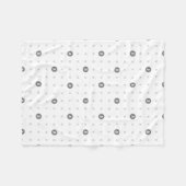 Bitcoin Polka Dots Fleece Blanket (Vorderseite (Horizontal))