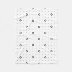Bitcoin Polka Dots Fleece-Decke Fleecedecke