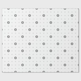 Bitcoin Polka Dots Geschenkpapier