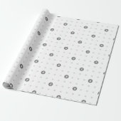 Bitcoin Polka Dots Geschenkpapier (Ungerollt)
