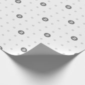 Bitcoin Polka Dots Geschenkpapier (Ecke)