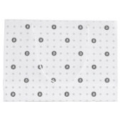 Bitcoin Polka Dots Gift Bag (Large) Große Geschenktüte (Rückseite)