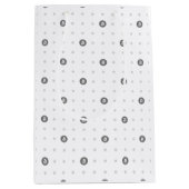 Bitcoin Polka Dots Gift Bag (Medium) Mittlere Geschenktüte (Vorderseite)