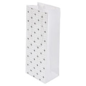 Bitcoin Polka Dots Wine Bag Geschenktüte Für Weinflaschen (Vorderseite Schrägansicht)