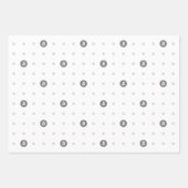 Bitcoin-Polka-Punkte-Geschenkpapierbögen Geschenkpapier Set (Vorderseite 3)