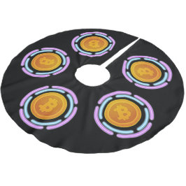 BITCOIN POLYESTER WEIHNACHTSBAUMDECKE
