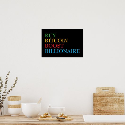 Bitcoin Poster (Küche)