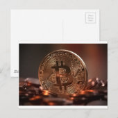 Bitcoin Postkarte (Vorne/Hinten)