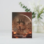 Bitcoin Postkarte (Stehend Vorderseite)