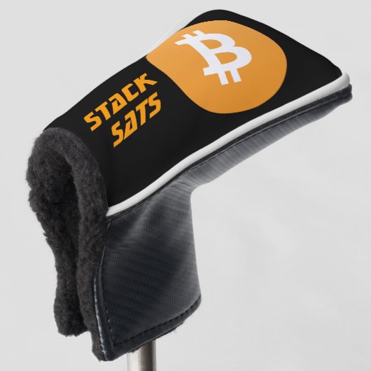 Bitcoin Putter Cover Golf Headcover (3/4 Vorderseite)