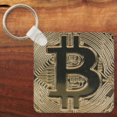 Bitcoin-QR-Code Personalisiert Schlüsselanhänger (Vorderseite)
