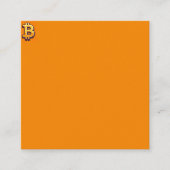 Bitcoin Quadratische Visitenkarte (Vorderseite)