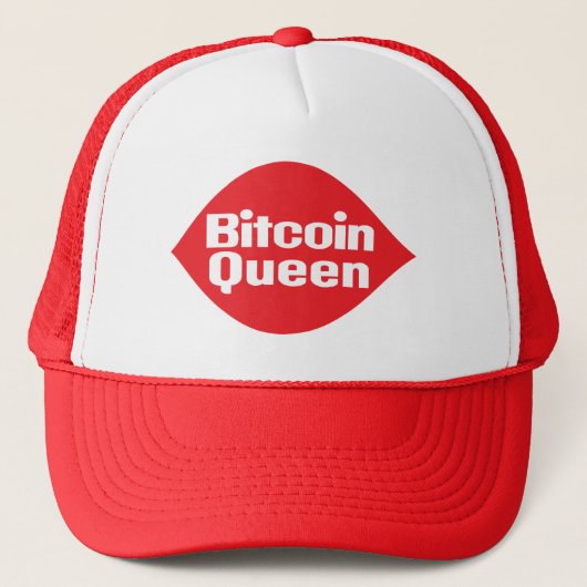 Bitcoin Queen Parody Image T - Shirt Truckerkappe (Vorderseite)