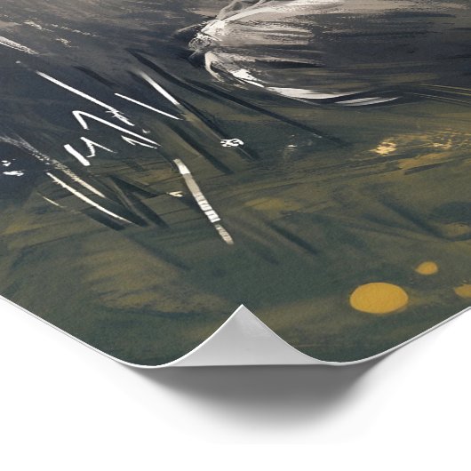 Bitcoin Rabbit Hole Crypto Bunny Poster (Ecke)