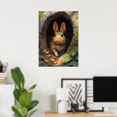 Bitcoin Rabbit Hole Crypto Poster (Heimbüro)