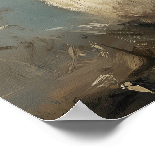 Bitcoin Rabbit Hole Crypto Wall Art Poster (Ecke)