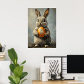 Bitcoin Rabbit Hole Crypto Wall Art Poster (Heimbüro)