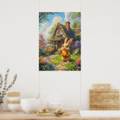 Bitcoin Rabbit Hole Ostersonnige Wand Kunst (Küche)