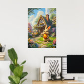 Bitcoin Rabbit Hole Ostersonnige Wand Kunst (Heimbüro)
