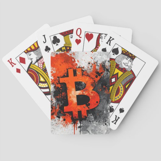 Bitcoin red spielkarten (Rückseite)