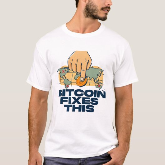 Bitcoin repariert das - Bitcoin T-Shirt (Vorderseite)