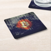 Bitcoin Resilient Art Rechteckiger Pappuntersetzer (angewinkelt)