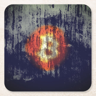 Bitcoin Resilient Art Rechteckiger Pappuntersetzer