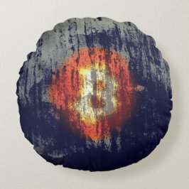 Bitcoin Resilient Art Rundes Kissen