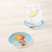 Bitcoin Resilient Bull Getränkeuntersetzer (Seite)