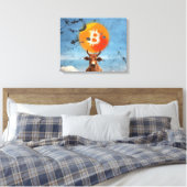 Bitcoin Resilient Bull (HD) Leinwanddruck (Insitu (Schlafzimmer))