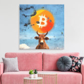 Bitcoin Resilient Bull (HD) Leinwanddruck (Insitu (Wohnzimmer))