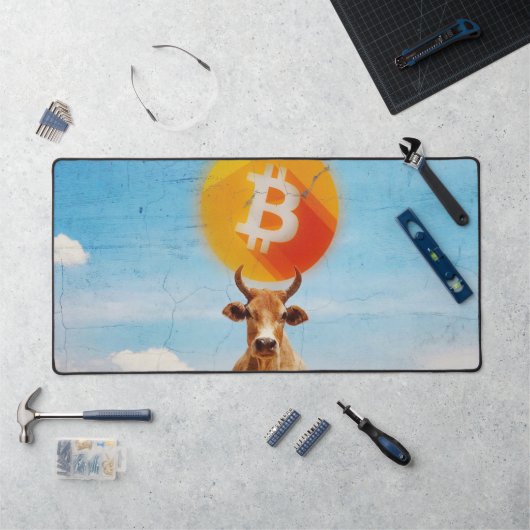 Bitcoin Resilient Bull Schreibtischunterlage (Arbeitsplatz)