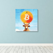 Bitcoin Resilient Bull (Vibrant HD) Leinwanddruck (Insitu (Holzboden))