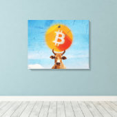 Bitcoin Resilient Bull (Vibrant HD) Leinwanddruck (Insitu (Holzboden))