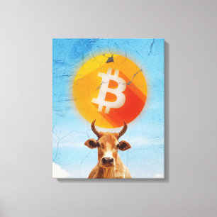Bitcoin Resilient Bull (Vibrant HD) Leinwanddruck