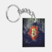 Bitcoin Resiliente Kunst Schlüsselanhänger (Vorderseite links)