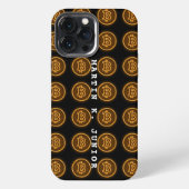 bitcoin RETRO-geführte Schilder CRYPTO personalisi iPhone Hülle (Rückseite)