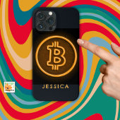 Bitcoin RETRO-Vorzeichen CRYPTO personalisiertes G Case-Mate iPhone Hülle