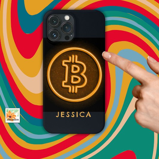 Bitcoin RETRO-Vorzeichen CRYPTO personalisiertes G Case-Mate iPhone Hülle