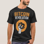 Bitcoin Revolution Crypto Design T-Shirt (Vorderseite)