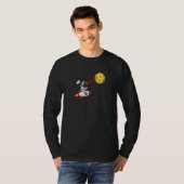 Bitcoin Rocket Spaceship Astronaut Moon Cryptocurr T-Shirt (Vorne ganz)