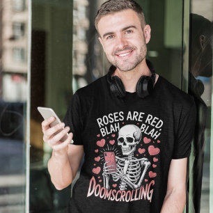 Bitcoin Rosen sind rot Anti-Valentins-Humor T-Shirt